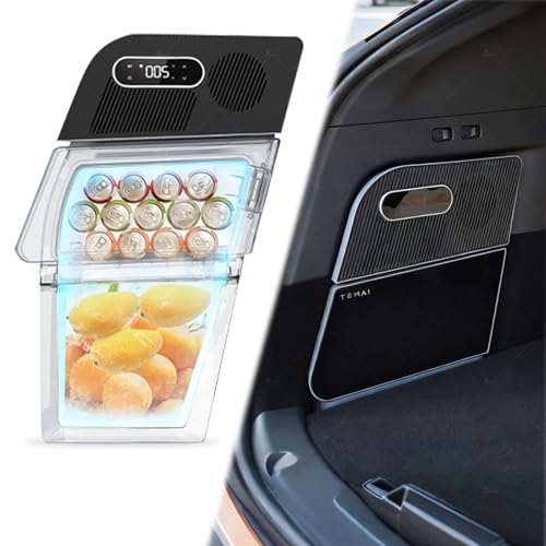 Tlyard Tesla Model Y Car Refrigerator, 22°F Cooling, AI 3-Mode Cooling, Ultra-Low 0.5kWh Power Consumption, Easy Install, Perfect for Tesla Model Y 2020-2025(15L)
