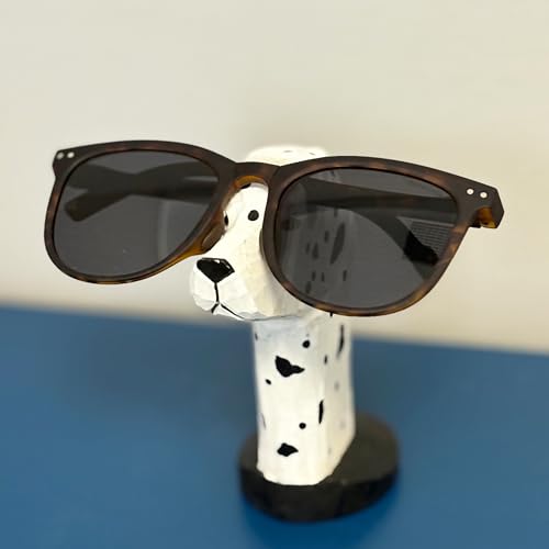 ED-Lumos Holz Tier Brillen Halter Stand Hund Brillen Display Rack Organizer für Schreibtisch Nachtständer & Home Décor