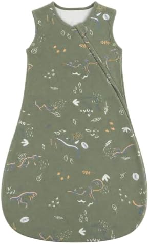 WYTbaby Baby Schlafsack 1.0 Tog Viskosegewebe aus Bambus | Leichter Ganzjahresschlafsack Mit DoppelreißVerschluss Und GroßZüGigem Saum FüR Babys Und Kleinkinder Von 0–24 Monaten