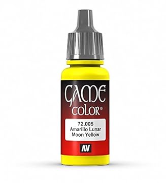 Vallejo VJ72005 Game Color 17 ml Acrylic Paint - Bald Moon Yellow