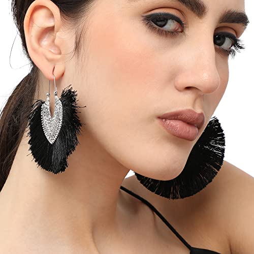 Image of SOHI Hoop Earring For Women and girls, Indo-western Earrings, Fashion Accessories, jewellery for women, Fancy earrings, artificial earrings for ladies