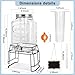 2 Gallon Glass Drink Dispensers For Parties,Beverage Dispensers With Stand And 100% Leakproof Stainless Steel Spigot.Glass Water Jug Dispenser,Lemonade Dispenser,Mason Jar.
