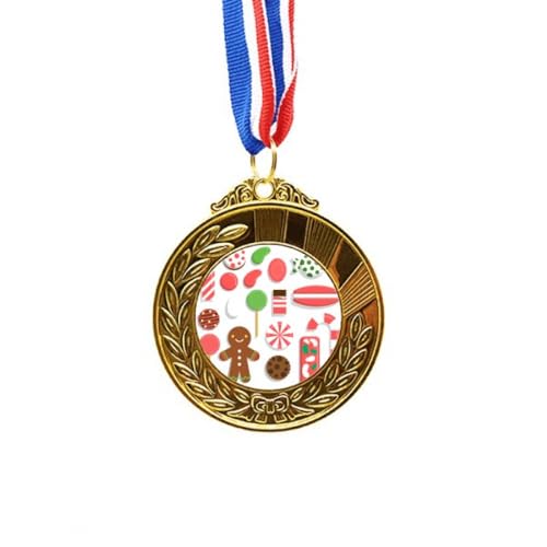 Medalla First Place Ribbon de oro Merry mas el regalo ideal de Navidad para niños