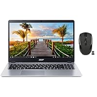 2021 Acer Aspire 5 Slim 15.6″ FHD Laptop Computer, AMD Ryzen 3-3200U CPU, 8GB RAM, 256GB PCIe SSD, Backlit Keyboard, AMD Radeon Vega 3 Graphics, HD Webcam, Win 10S, Silver, 32GB SnowBell USB Card