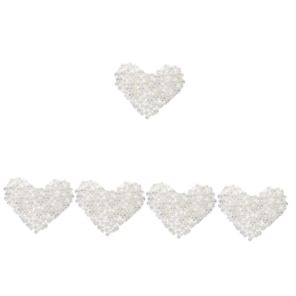 ABOOFAN 2200 STK Kunstperlen Make up pinselhalter schminke aufbewahrungsbox Perlengröße Perlen Perlen kein Loch weiße Vasen DIY Perlen Vasenfüller Perlen hochzeitsvasenfüller Plastik