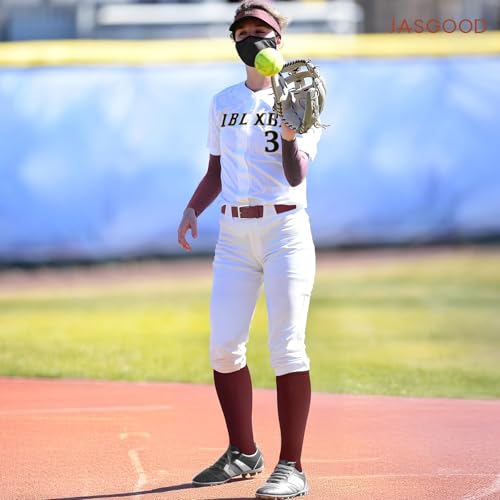 Image of Baseball Socks and Belt for Youth Adult Softball Socks Combo Elastic Waist Belt for Men Kids Boys Girls Women JASGOOD