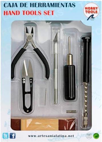 Artesanía Latina   Set Básico de Herramientas de Modelismo Nº1   Modelo 27000N   Kit de Herramientas de Maquetas para Montar