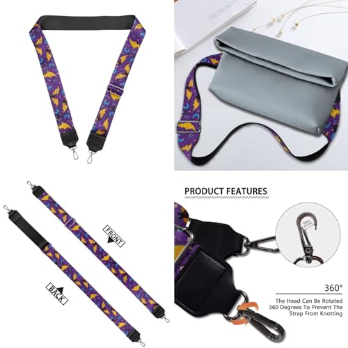 Image of Jeiento Replacement Shoulder Strap,2 Piece Set Guitar Style Handbag Crossbody Strap Adjustable Guitar Straps for Women Girls