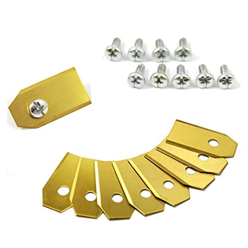 ounexer Edelstahl Titan Messer Klingen (SUS420J2) Roboter-Rasenmähermesser Scharfes Werkzeug RasenmäherteileVergaser Cover