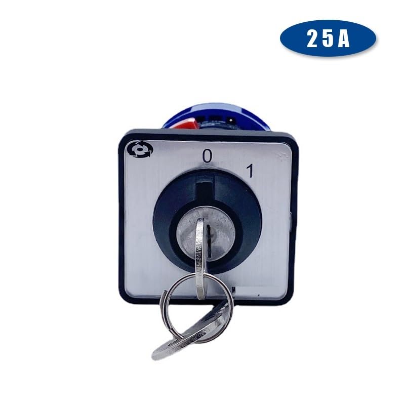 LW26-25YS3/1S - Llave de bloqueo de 22 mm, tamaño de montaje, corte de energía, seguridad, antimal funcionamiento, interruptor universal de leva giratorio
