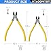 OTLOOMTBT 6-In and 5-In 2 PCS Ultra Sharp Compact Wire Cutters with Long Flat Nose Pliers Ideal for Cutting Crafts, Flowers, Plastics, Appliances and Any Clean Cutting Needs Powerful Wire Cutter
