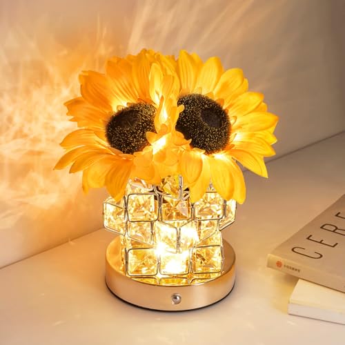 NuuNuy Sunflower Lamp Gifts for Women – Unique Flower Light