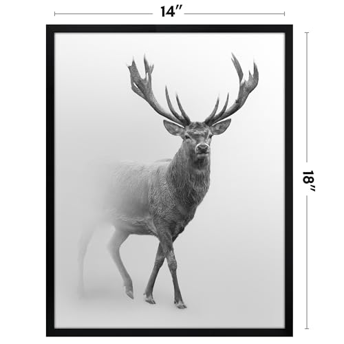 Image of Americanflat 14x18 Picture Frame with Polished Plexiglass - Streamline Collection - Thin Border Picture Frame for Wall Display - Hanging Hardware Included - Black