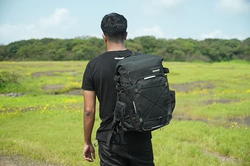 Image of Compack 25 - 25 L Waterproof Tail Bag | Roll-Top Modular Dry Bag with Removable Liner, Bottle Compartment, Beavertail & Backpack Convertible | Great for Weekend Rides & Touring