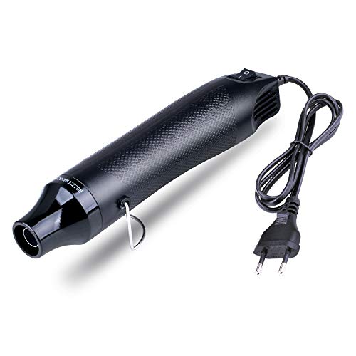NOUVCOO Mini Heißluftpistole Elektrische 300W Tragbare Heißluftpistole für DIY Handwerk Prägung, Schrumpfverpackung PVC, Trocknende Farbe, Clay, Stempel, Multi Funktion Hand Halten Hitze Tools