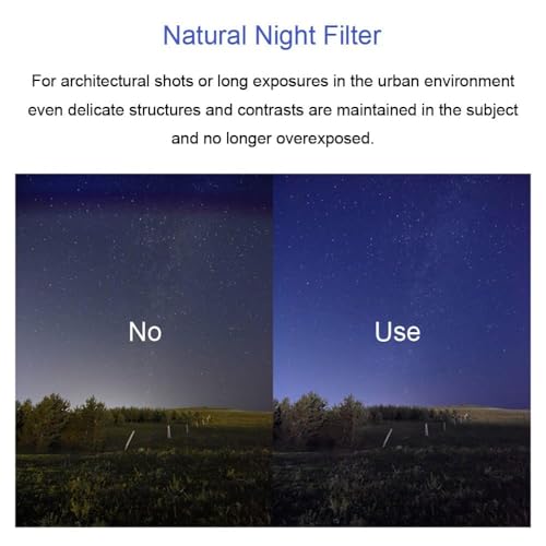 Image of GetZget 52mm Neatural Night Lens Filter Compatible with iPhone 13 /14 / 15 & Plus, Vivo X90 Mobile Cover, DSLR Camera (Neatural Night Filter, 52mm)