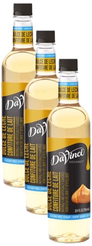 Image of DaVinci Gourmet Sugar Free Dulce de Leche Syrup, 25.4 Fl Oz (Pack of 3)