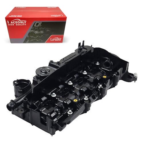 RACEORLY Valve Cover Gasket Set 2.0L N47 Diesel Engine Valve Cover For BMW 1 Series 3 Series 5 Series X1 X3 2007-2014 Direct Fit Replaces OE 11127570828 Set of 1 Premium Quality 2 Year Warranty
