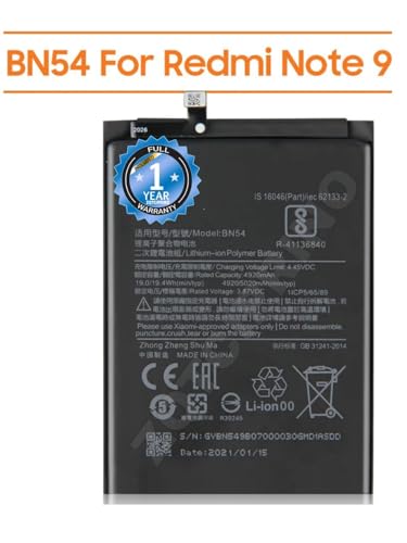Image of Original BN54 Battery for Redmi Note 9 Note 10x 4G / 10X 5G / 10x pro 5G / Battery with 1 Year Warranty*** (B142)