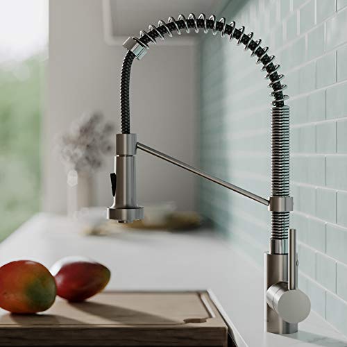 Image of Kraus KPF-1610SFSCH Bolden Kitchen Faucet, Spot Free Stainless Steel /Chrome