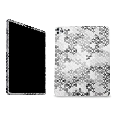 Image of MightySkins Carbon Fiber Skin Compatible with Apple iPad Pro 12.9 inch M2 6th Gen (2022) Full Wrap Kit - Camo Hexadots | Protective, Durable Textured Carbon Fiber Finish | Easy to Apply | Made in The USA