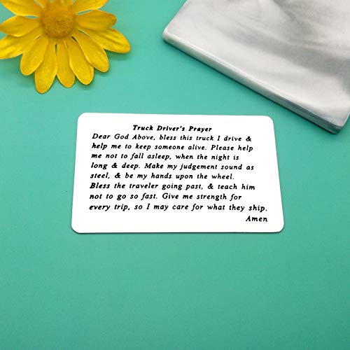 Father's Day Gift Engraved Wallet Card Inserts Long Distance Relationship Gift for Trucker Couple Gifts for Truck Drivers Dad Husband Boyfriend Metal Wallet Insert Card Anniversary Birthday Gift - Image 6