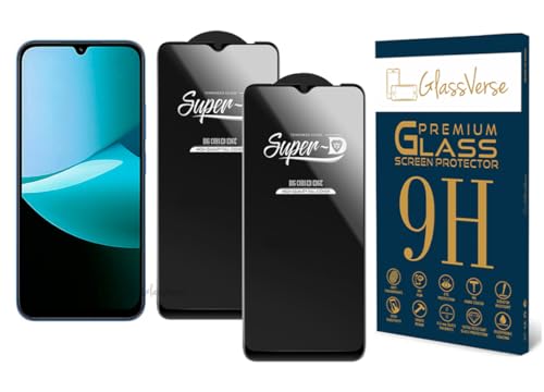 Image of GlassVerse Toughened Oleophobic Tempered Glass For Poco C85 4G (Pack Of 2) with Free Installation Kit. Full screen Coverage - 6.9 inch