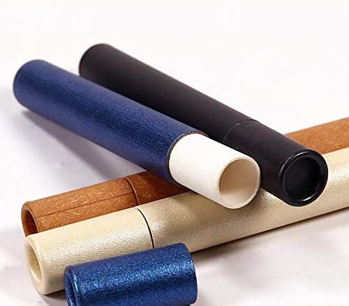 Kraft Paper Storage Box for 5g Joss Stick Convenient Carrying Incense Tube Small Incense Barrel SN3394 - (Color: Blue)