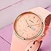 SKMEI Watches for Women Young Lady Sports Silicone Band Big Face Large Waterproof Fashion Casual Simple Quartz Analog Day Date Girls Gift Pink Wrist Watch