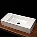 Lacava Wall-mount or above-counter porcelain lavatory without an overflow, and one faucet hole on the right, 27 1/2"W x 12 5/