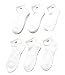 Calvin Klein Mens Athletic Ankle Socks, Shoe Size 7-12 (6-pack) (White)