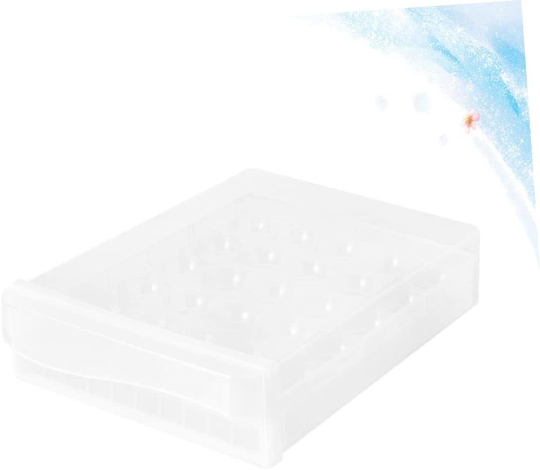 Lurrose 1pc Double-deck Container Stackable Plastic Tray for Refrigerator Storage Box Material