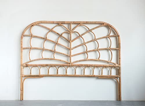 Creative Co-Op Queen Rattan Headboard, Beige #TOP1
