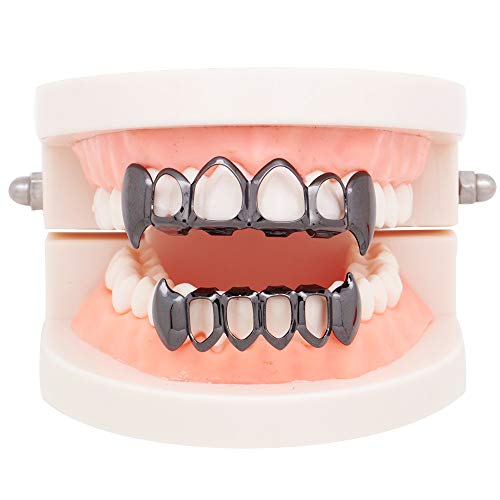 Grillz de Dientes Chapados en Oro 18K Set Superior e Inferior miniatura 2