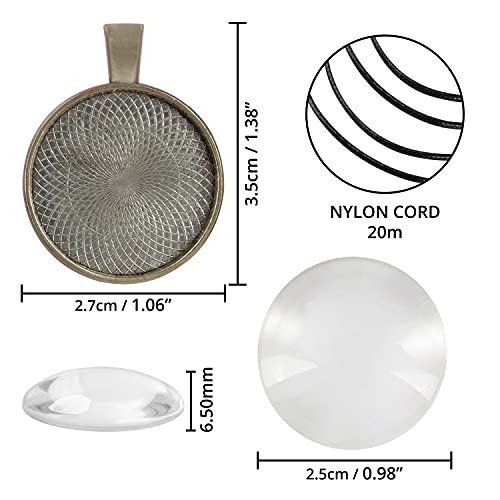 Kurtzy Ciondolo Portafoto Basi Cabochon (71pz)