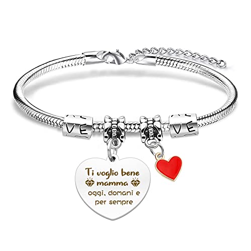Idee Regali Festa Della Mamma Originali Braccialetto Compleanno Natale Figlia Ti Voglio Bene