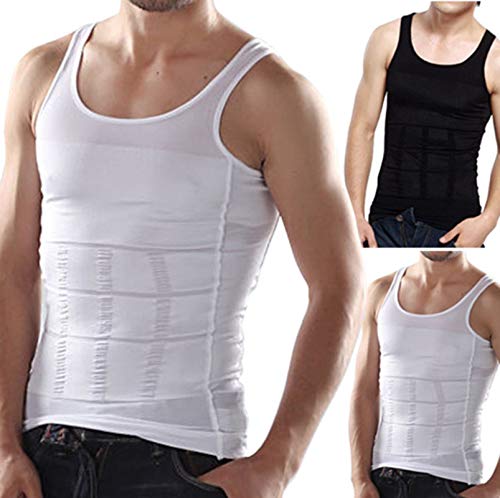 LARDROKMen Body Slimming Tummy Shaper Belly Underwear Shapewear Waist Girdle Shirt