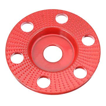 Disco de tallado de madera para amoladora 115 en proyectos de renovación de muebles rojos