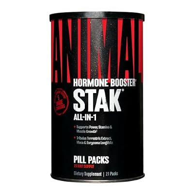 Animal Flex Complete Joint Support Supplement & Stak Complete Natural Hormone Booster Supplement with Tribulus