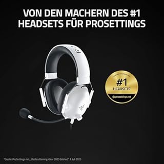 Razer BlackShark V2 X - Multi-Plattform kabelgebundenes Esports-Headset (Triforce 50mm Treiber, Erweiterte Passive Geräuschunterdrückung, 7.1 Surround Sound, Hyperclear Cardioid Mic) Weiß