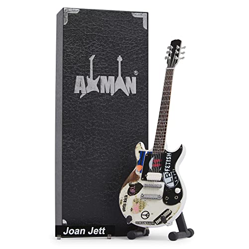 Joan Jett Réplique de guitare miniature – Cadeaux musicaux – Échelle 1/4 – Comprend une boîte de présentation, une… - Les Beatles, Paul McCartney, John Lennon, RIngo Starr, George Harrison Joan Jett Réplique de guitare miniature – Cadeaux musicaux – Échelle 1/4 – Comprend une boîte de présentation, une…