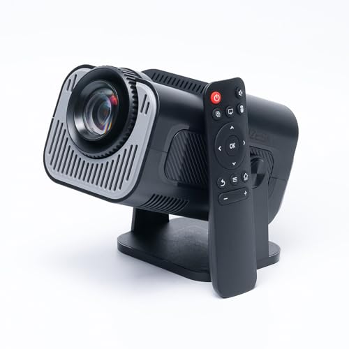 LAIZESKE HY520 mini Projector with Bluetooth 5.0 WiFi 6 30150 Projection 720P HD Portable Projector Auto Keystone for Tracing Sketching Home Classroom Use