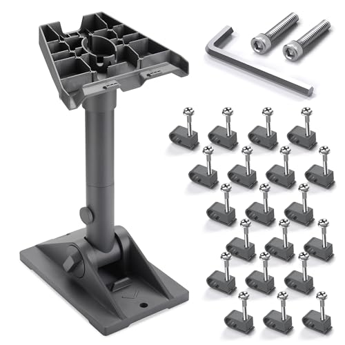 Yescom Starlink Mount Gen3 Pivot Mounting Kit Roof Heavy Duty Adjustable Tilt Angle Bracket with Pipe Pole Adapter for Standard Dish Installation