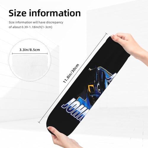 Jimmie Johnson 48 Running Socks Athletic Ventilating Comfort Fit Performance Cool Wicking Crew Socks for Unisex3