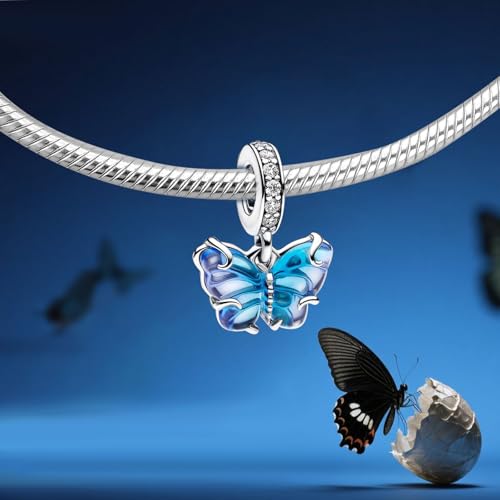 Annmors Silver Charms for Bracelets 925 Sterling Dragonfly Family Heart Love Dangle for Women Bracelet & Necklace Pendant3