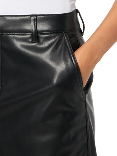 HUGO Women's Rihale Faux Leather Mini Skirt3
