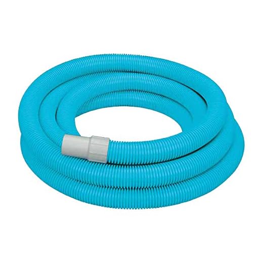Intex 29083 - Manguera Para Aspirar Deluxe De 750 Cm X 38 Mm, Azul Con Conexiones En Blanco.