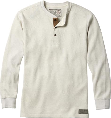 Legendary Whitetails Men's Henley Shirt Long Sleeve Heavyweight Double Thermal Layer