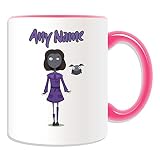 UNIGIFT Mug personnalisable avec inscription « Zombie Woman » (couleur carrée) – Message unique – Épidémie maléfique Undead Walking Dead Vaudou sanglante Apocalypse fantôme mouche
