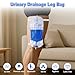 10 Pack 1000ml Sterile Leg Urinary Drainage Bags with 2 Adjustable Elastic Straps, Professional Urine Leg Bag with Anti-Reflux Valve for Men and Women
